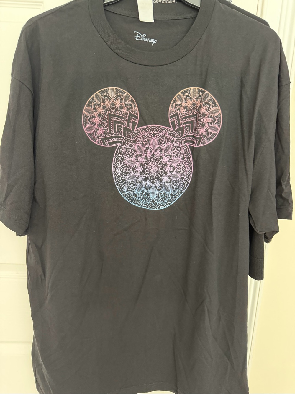 Disney Black 2XLT Mickey Mouse & Friends Mandala Mickey Shirt NWT